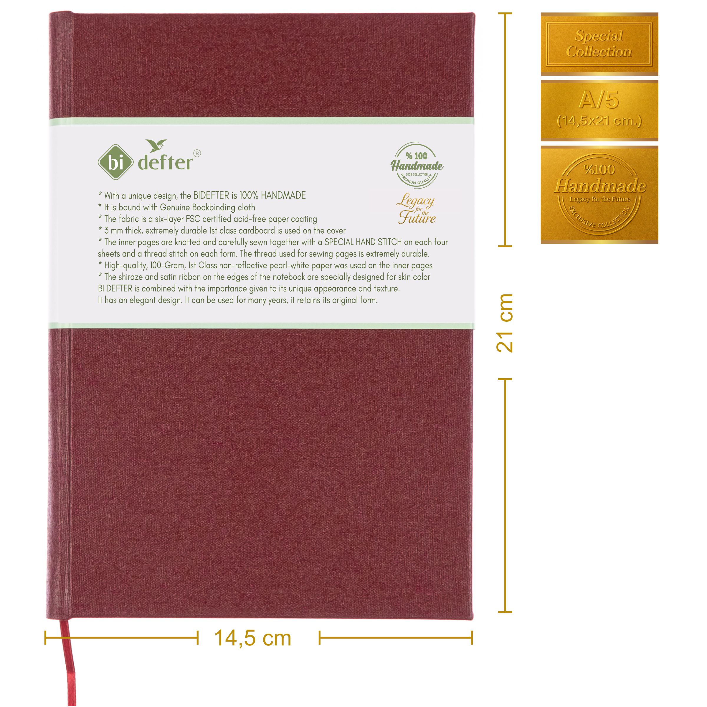 Çizgili Defter – Gerçek Cilt Bezi