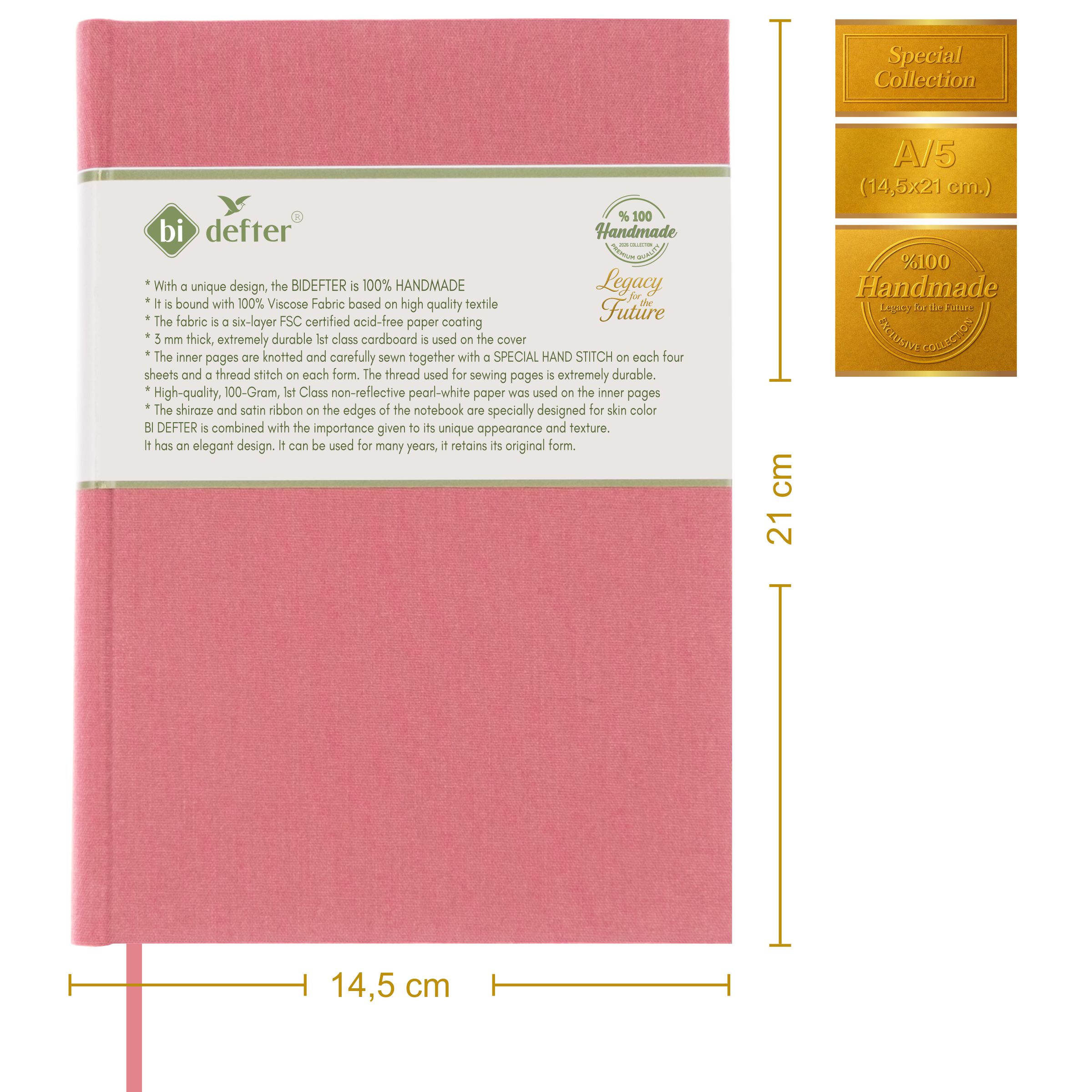 Noktalı Defter – Viskon Kumaş Ciltli