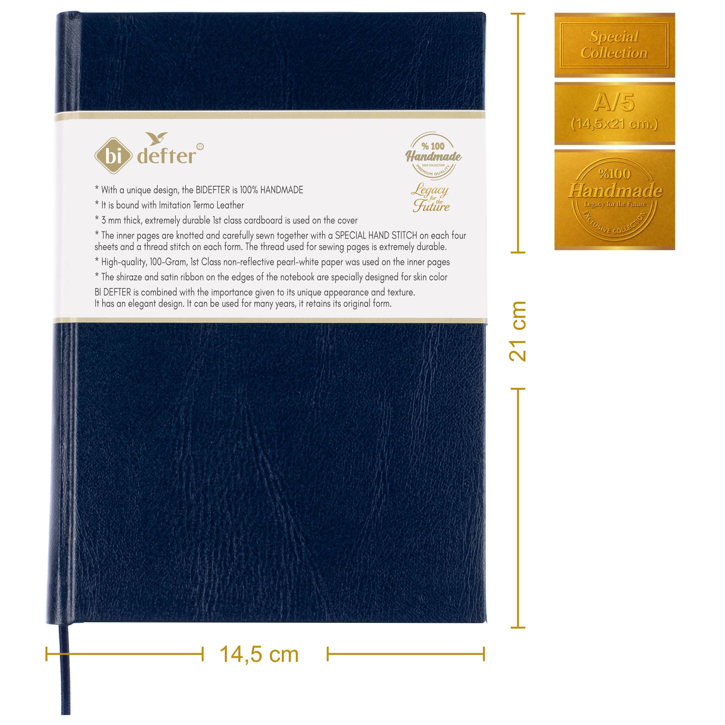 Noktalı Defter – Termo Deri Ciltli