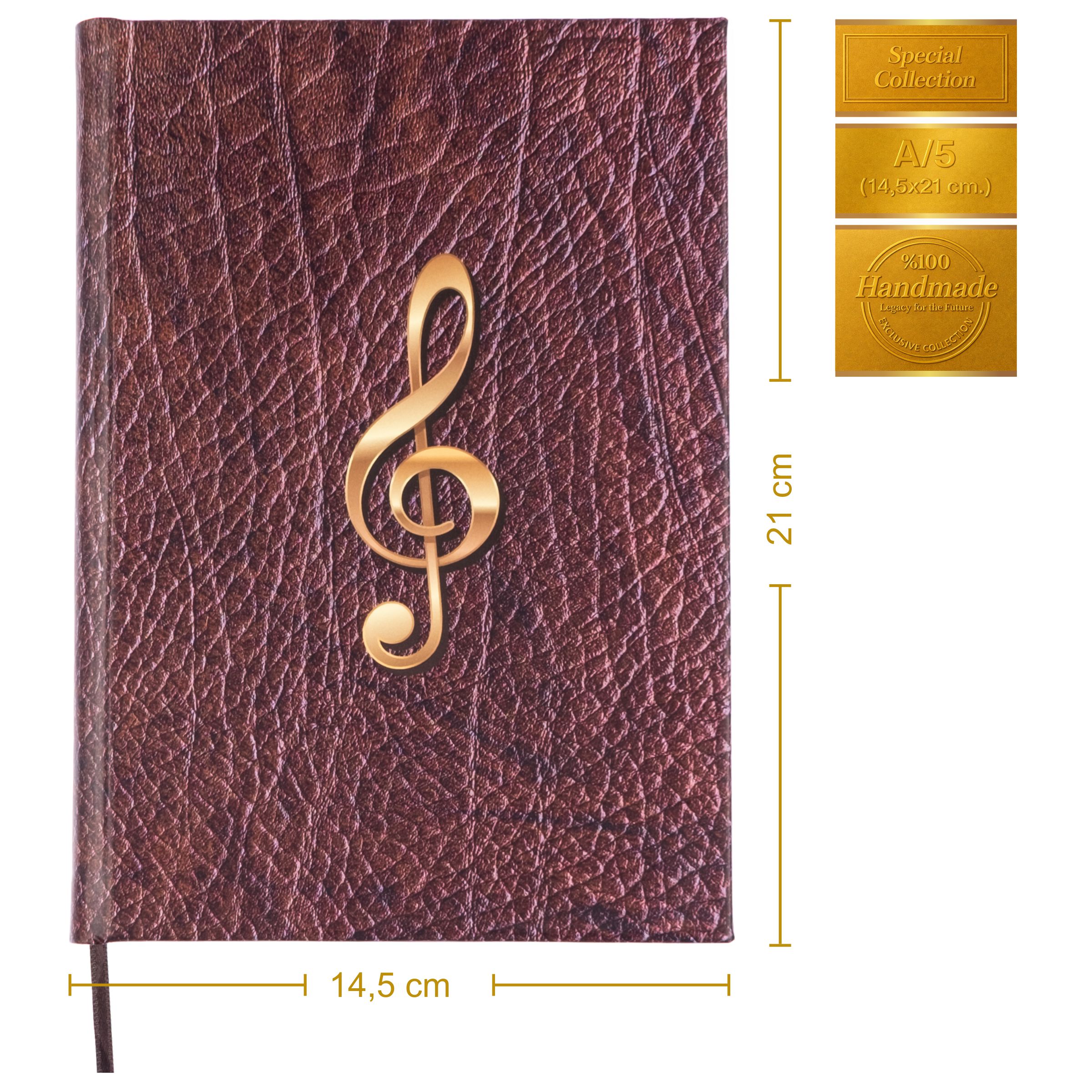 Gitar Nota Defteri ( Boş ve Tab Anahtarlı, Tırnaklı )