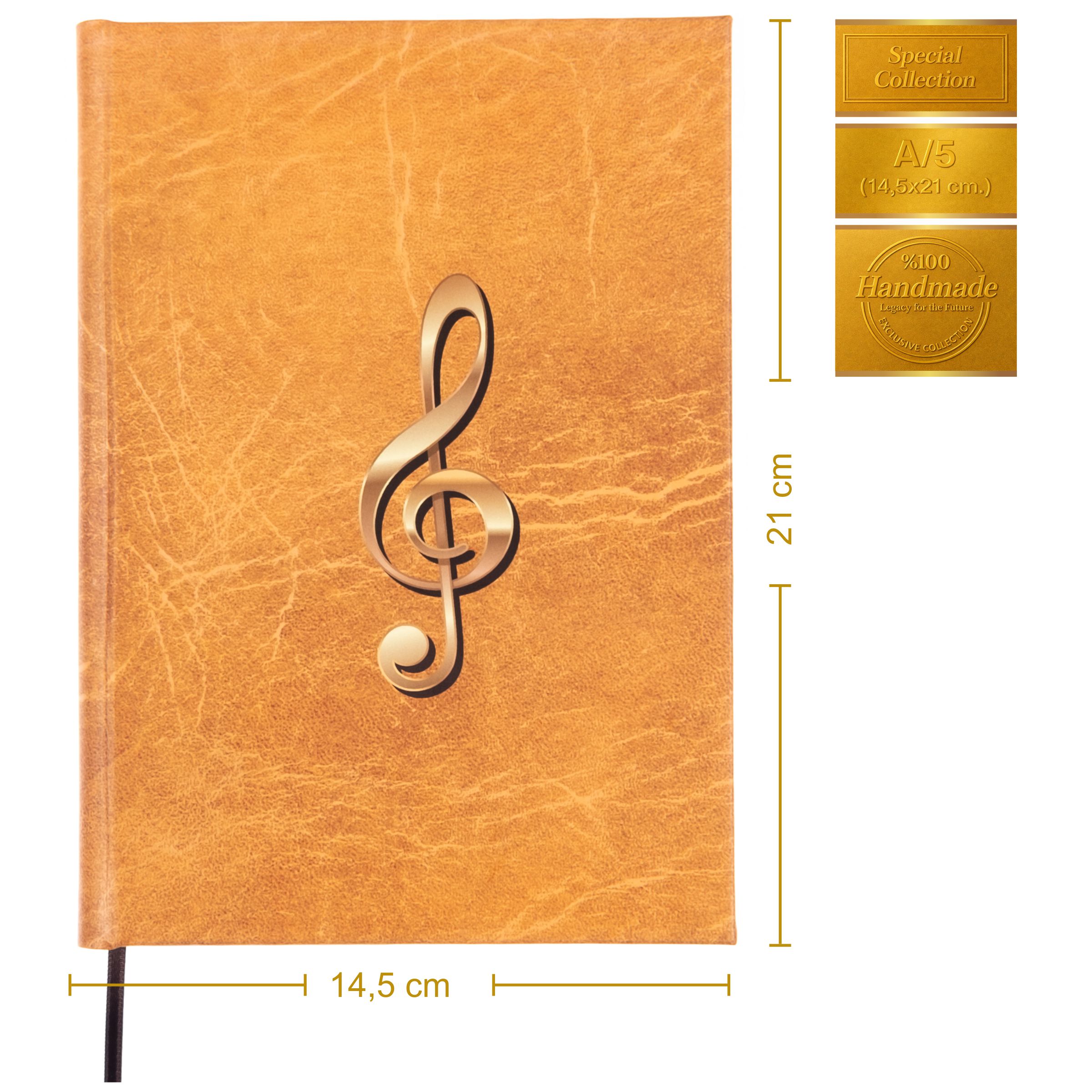 Gitar Nota Defteri ( Boş ve Tab Anahtarlı, Tırnaklı )