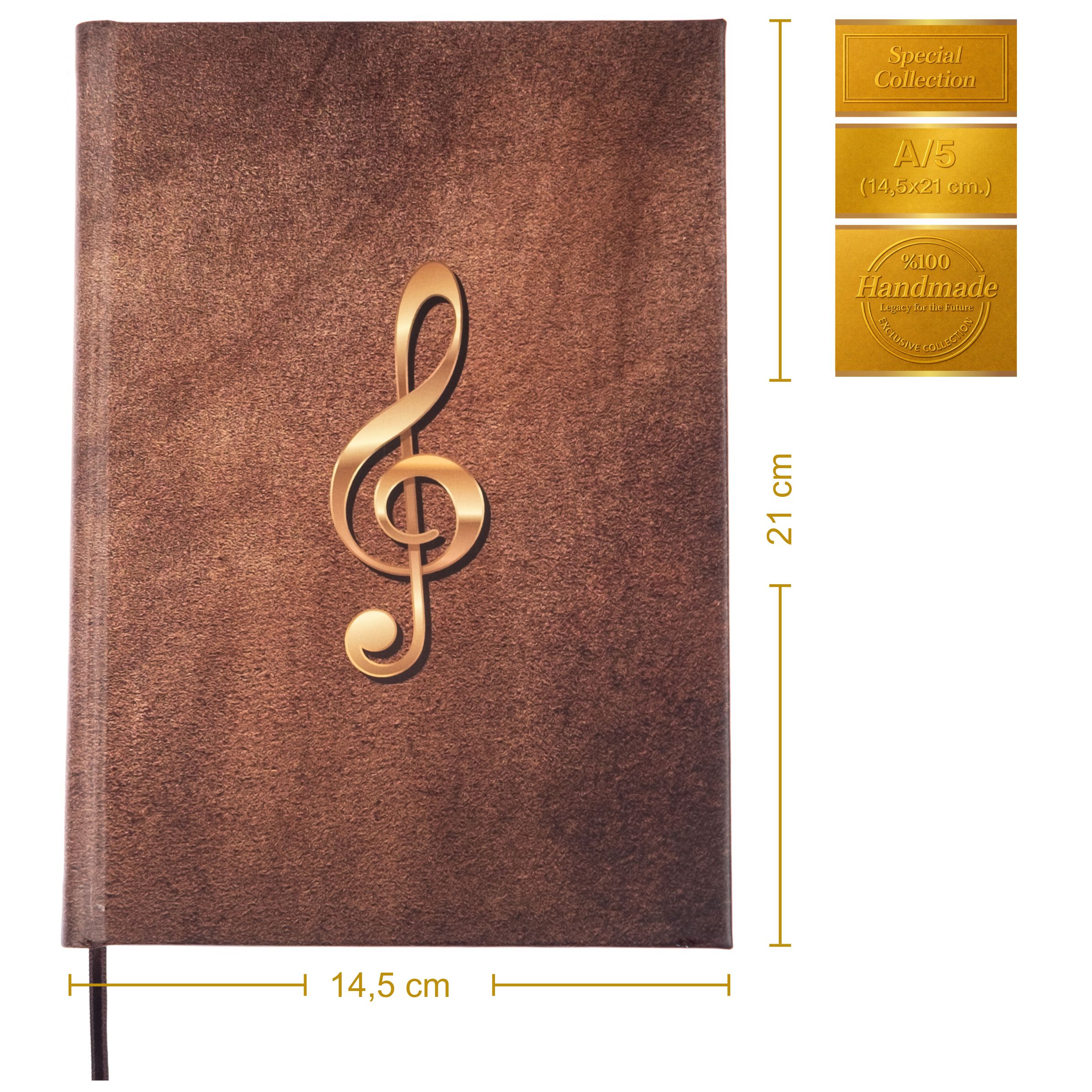 Gitar Nota Defteri ( Boş ve Tab Anahtarlı, Tırnaklı )