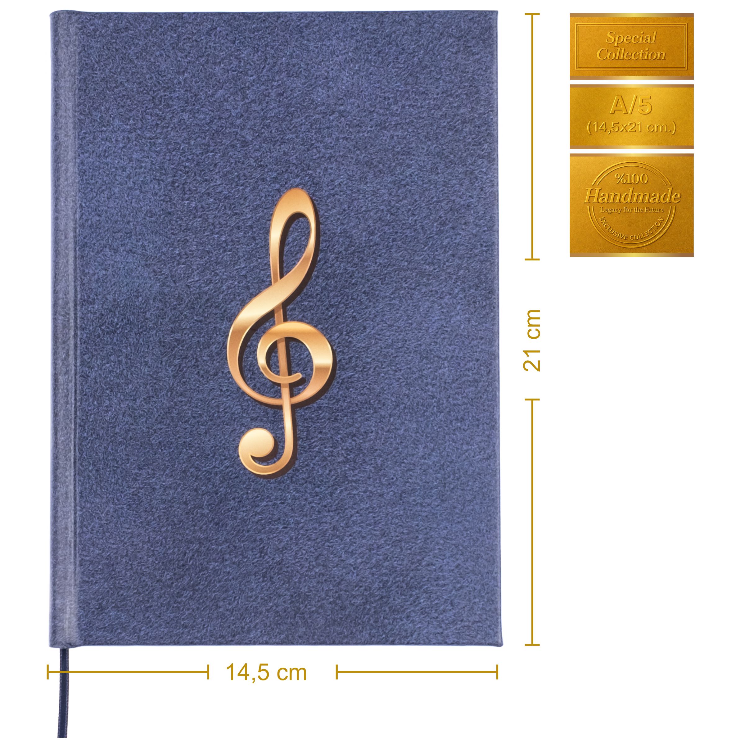 Gitar Nota Defteri ( Boş ve Tab Anahtarlı, Tırnaklı )