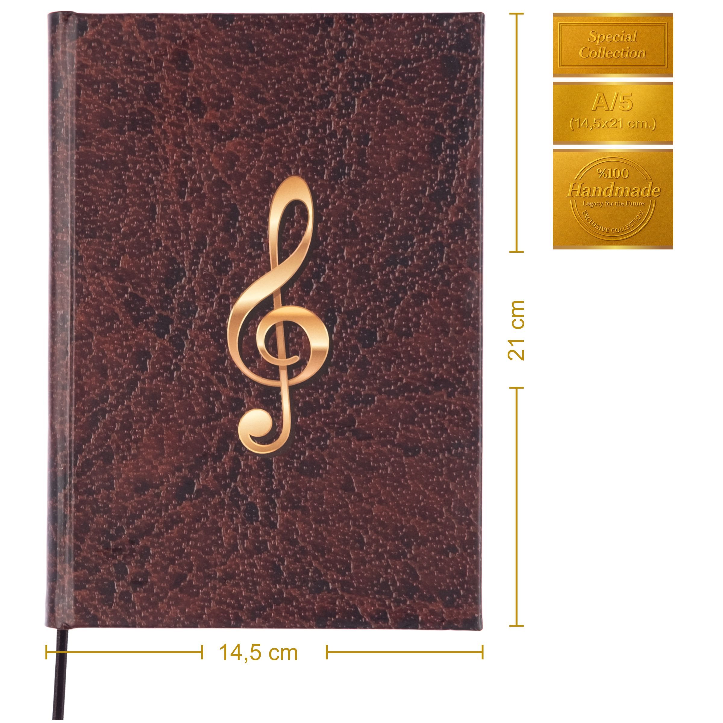 Gitar Nota Defteri ( Boş ve Tab Anahtarlı, Tırnaklı )