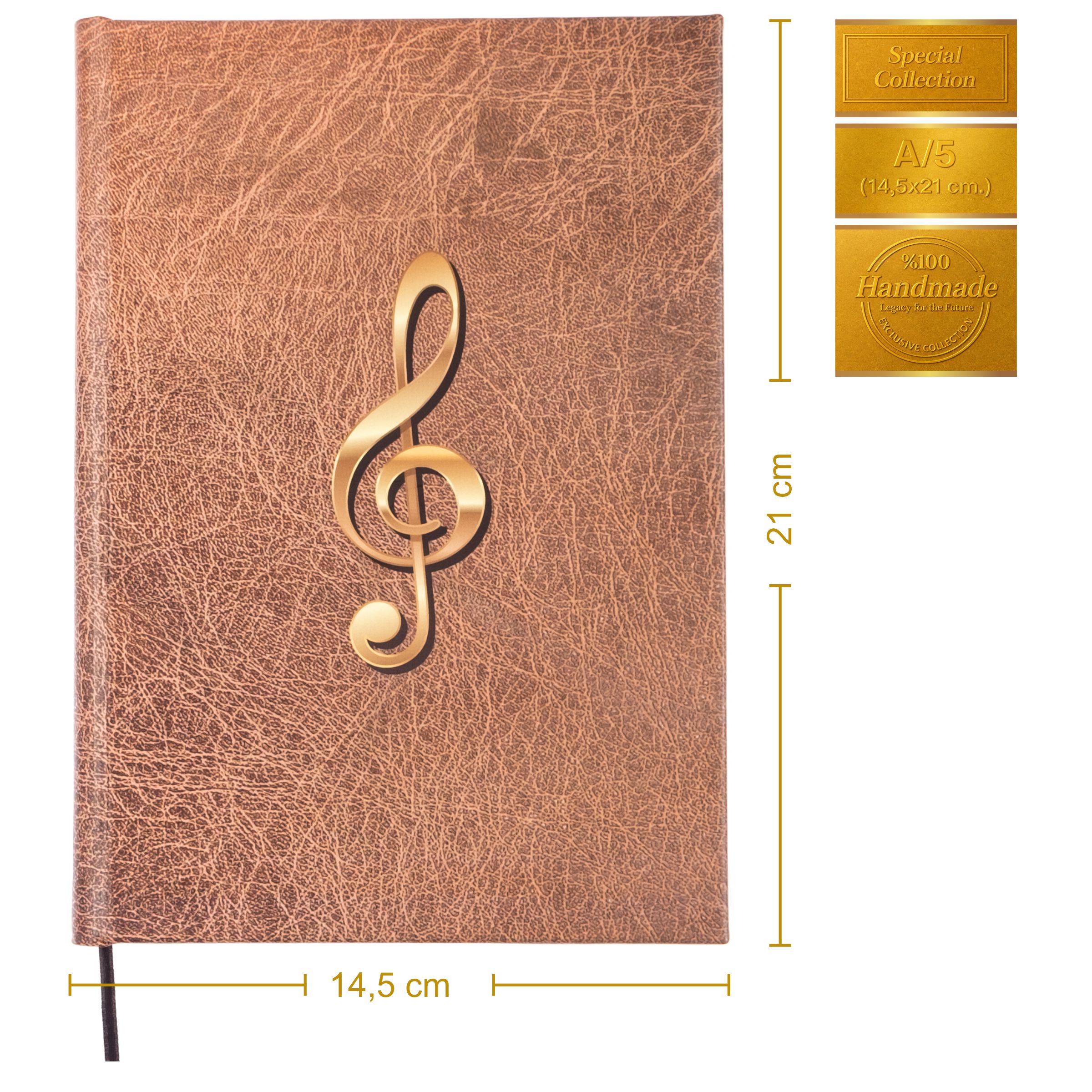 Müzik Defteri ( Do Anahtarlı )  Profesyonel Nota Defteri