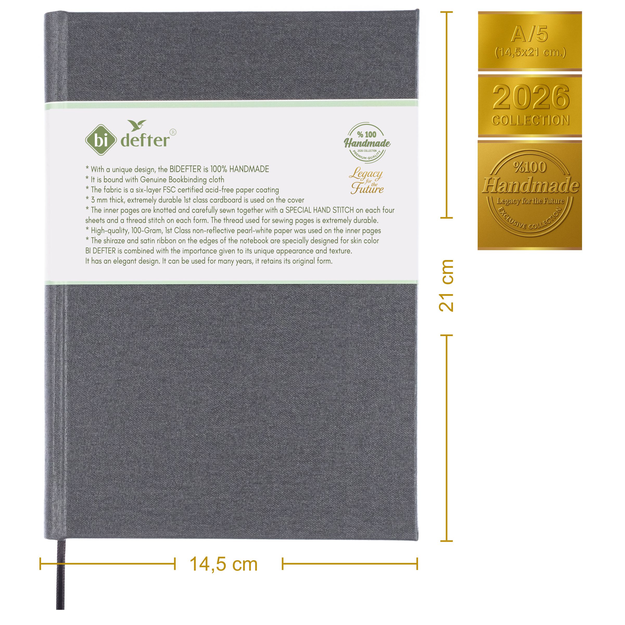 Çizgili Defter – Gerçek Cilt Bezi