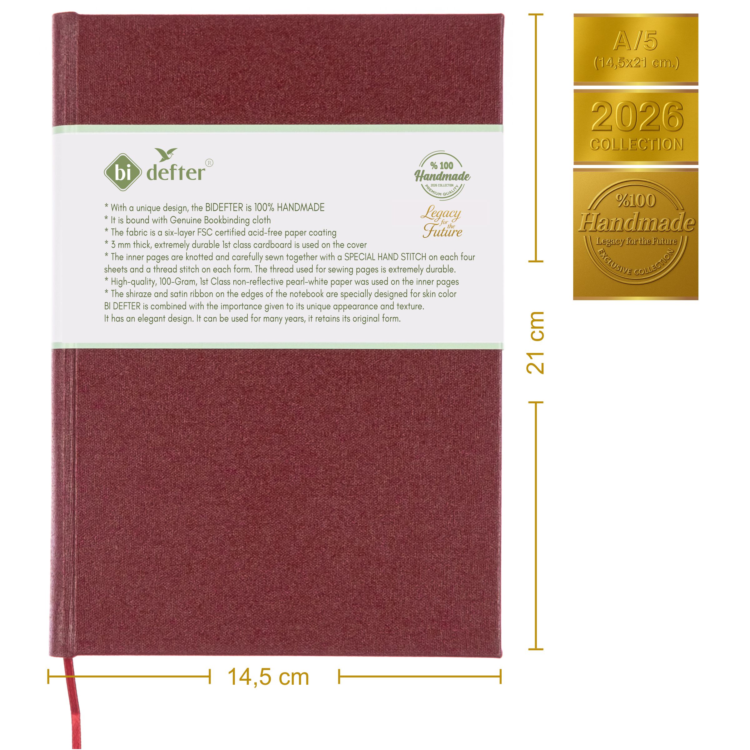 Çizgisiz Defter – Gerçek Cilt Bezi