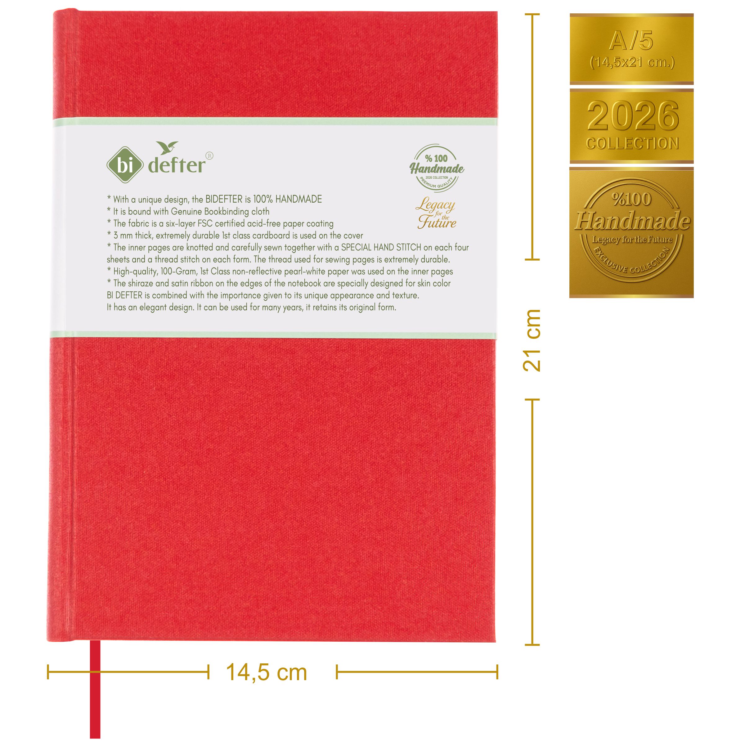 Çizgisiz Defter – Gerçek Cilt Bezi