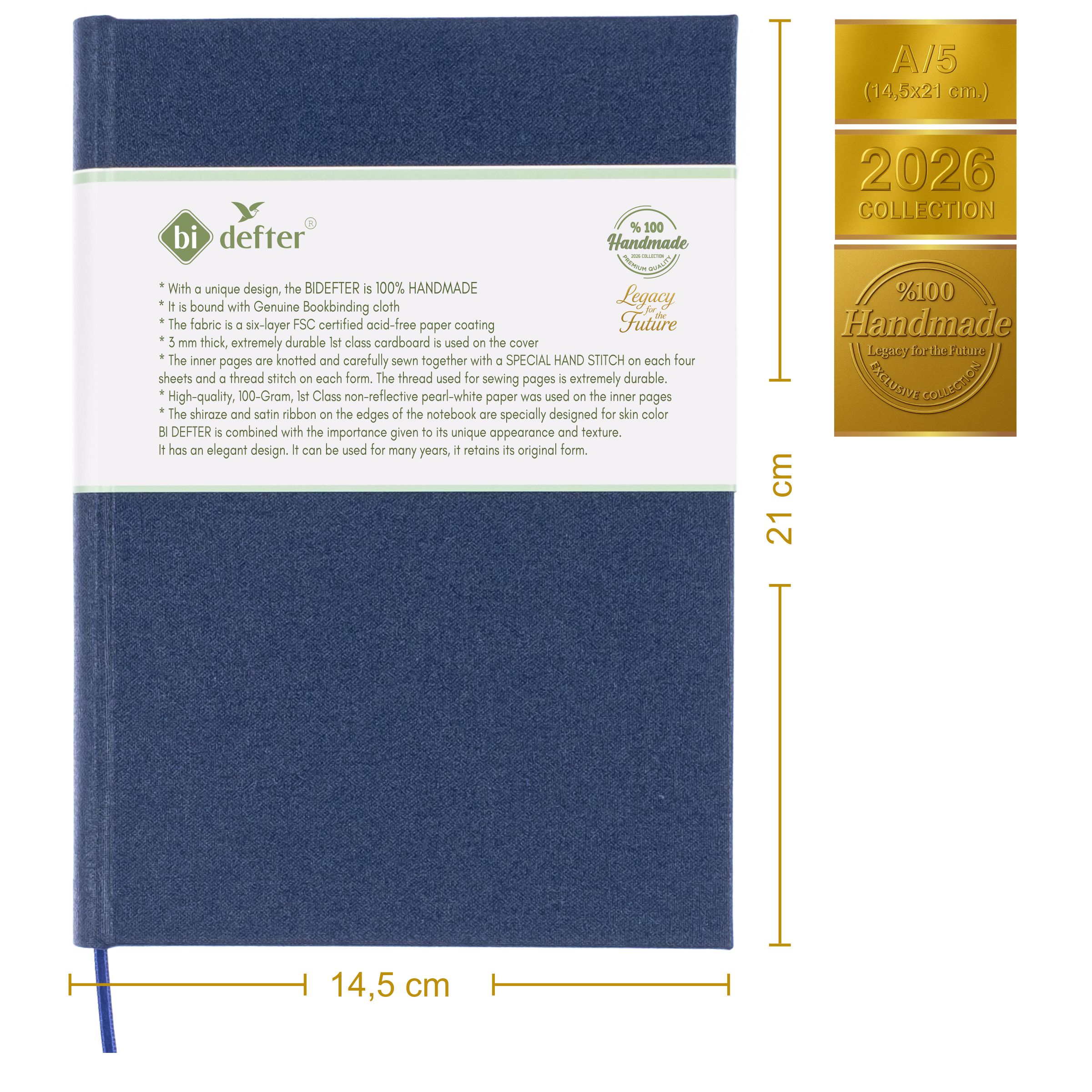 Kareli Defter – Gerçek Cilt Bezi