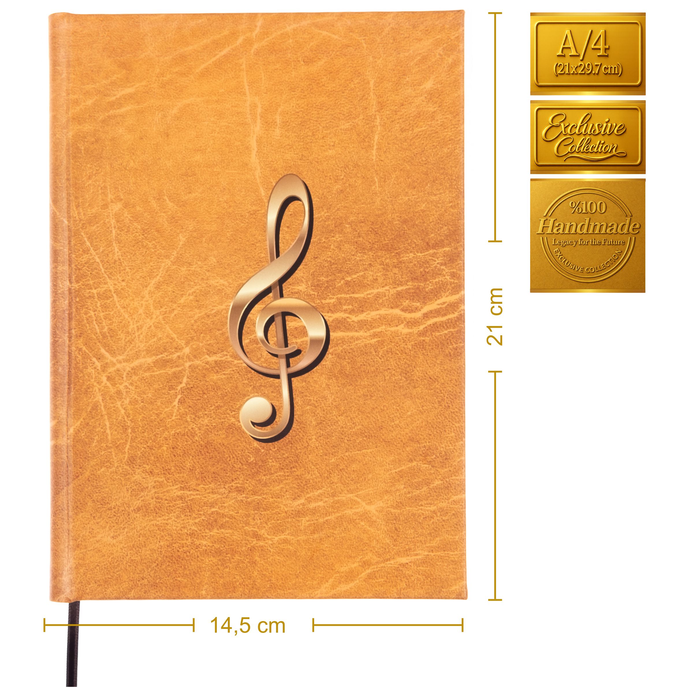 Müzik Defteri - Anahtarsız 4 Kesik Çizgili