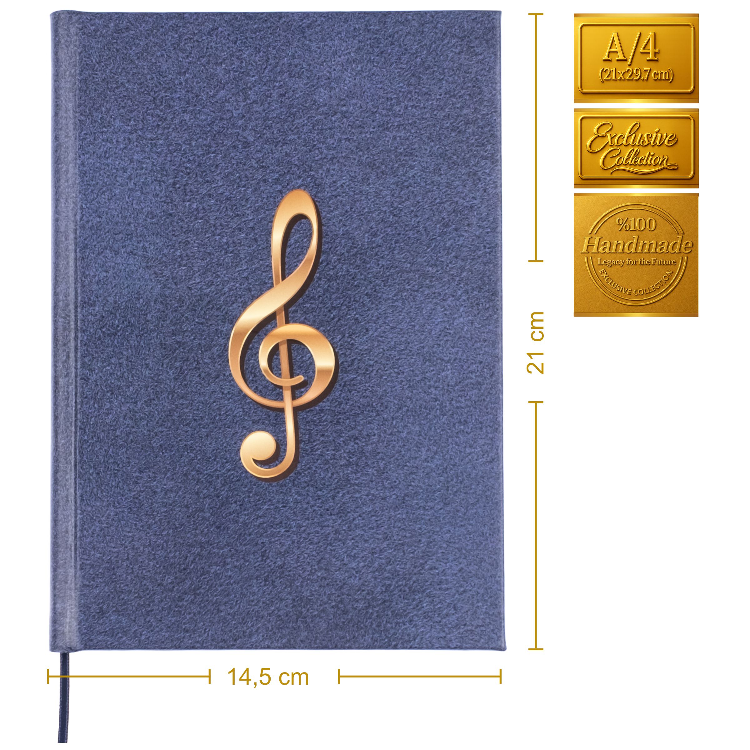 Müzik Defteri - Anahtarsız 4 Kesik Çizgili