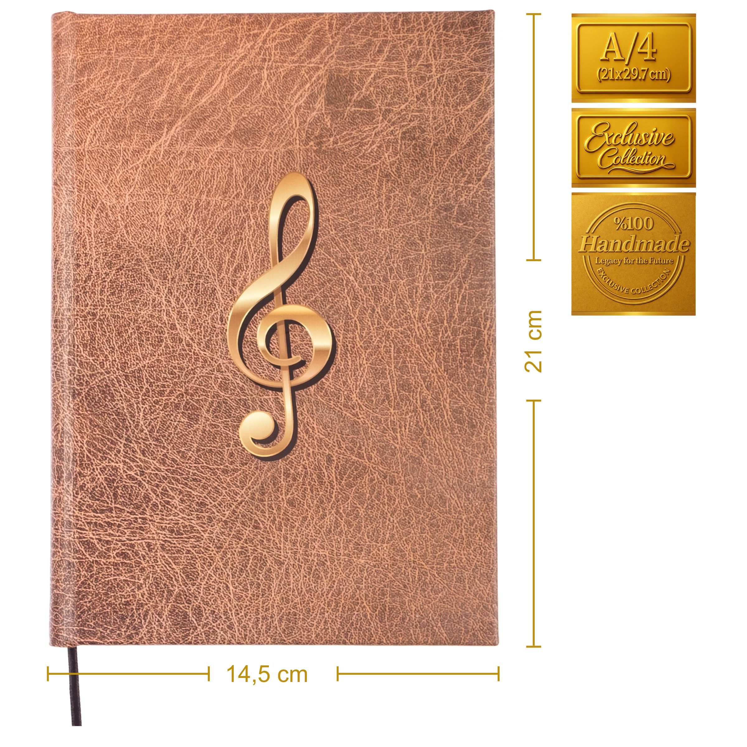 Müzik Defteri - Anahtarsız 4 Kesik Çizgili