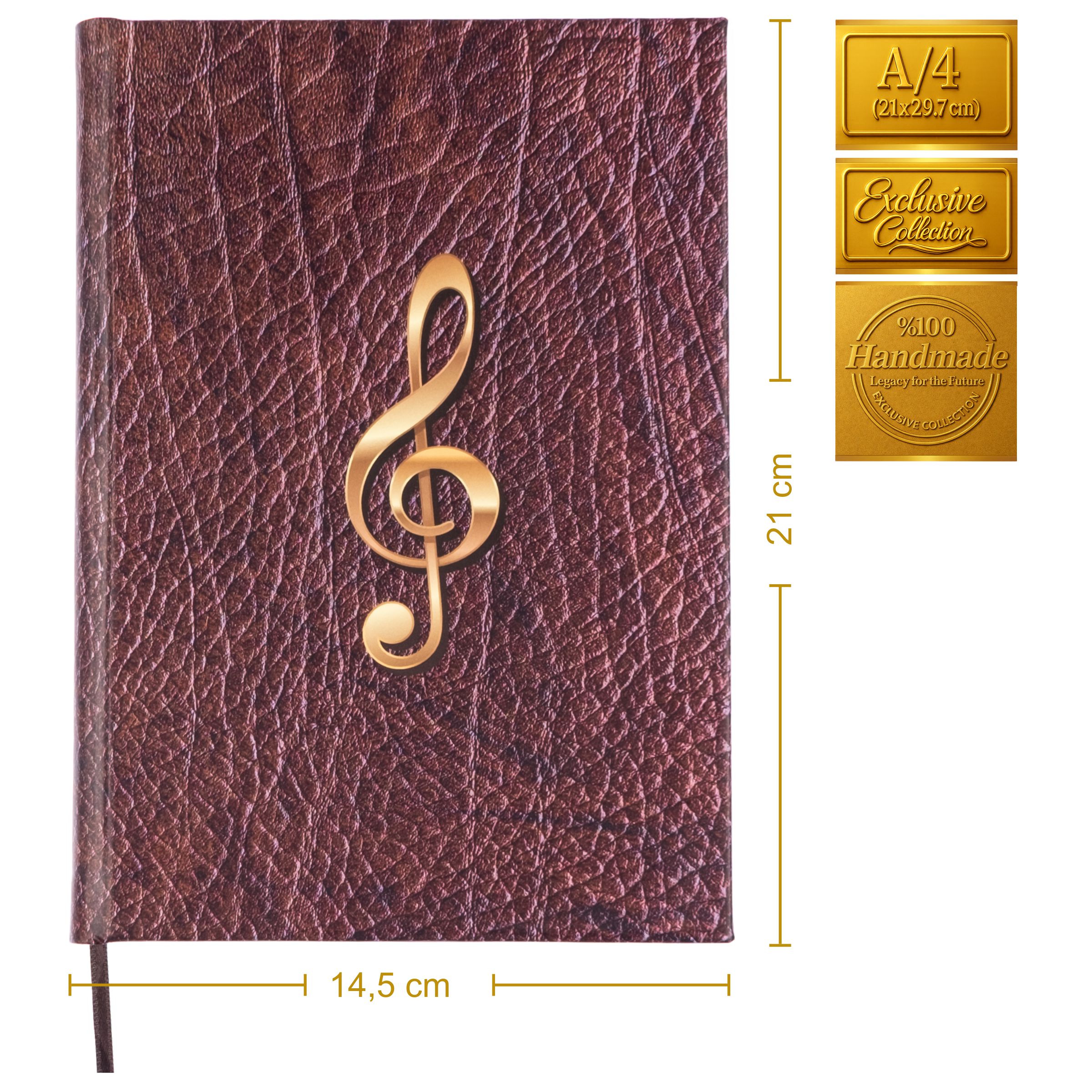 Müzik Defteri - Anahtarsız 4 Kesik Çizgili