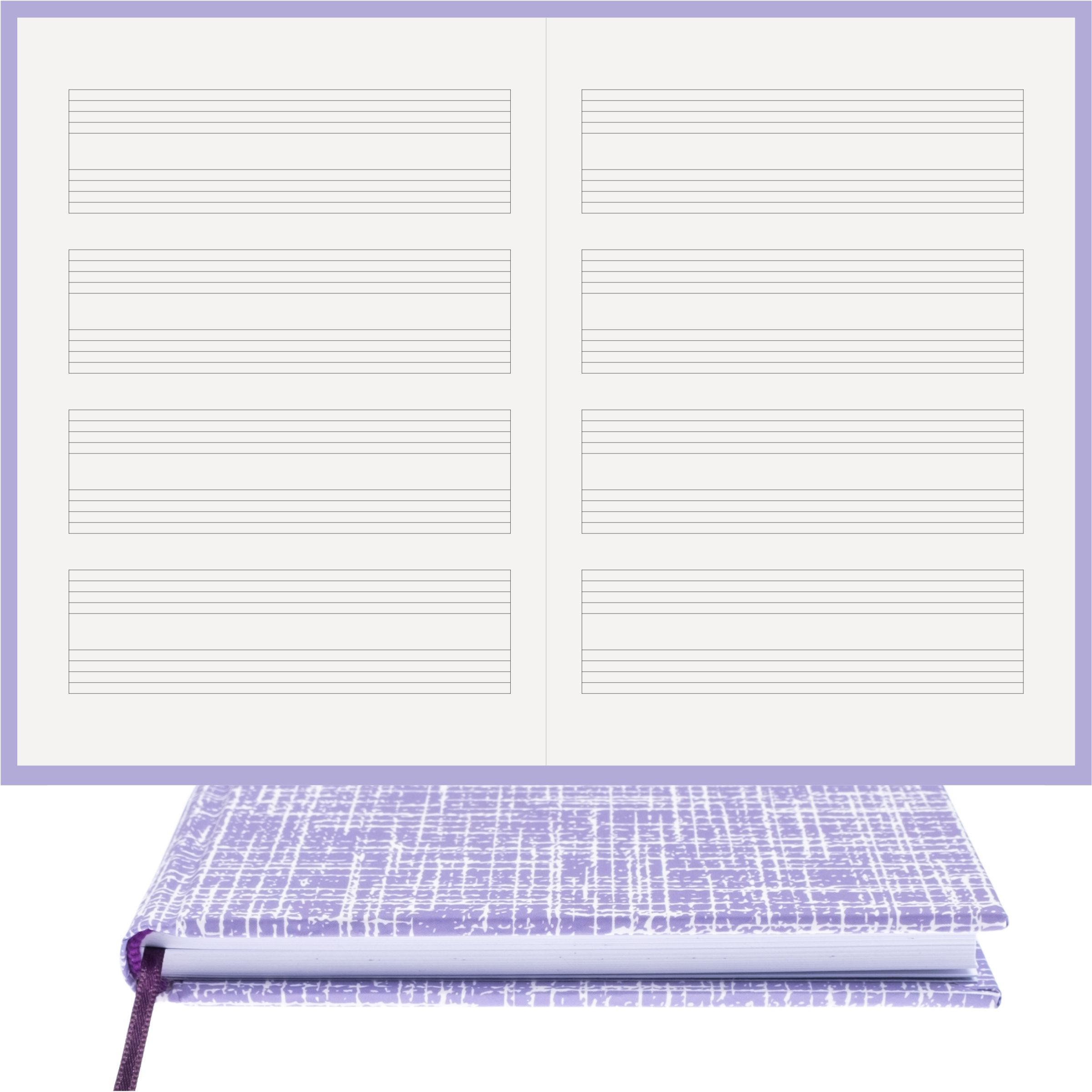 Müzik Defteri Anahtarsız İkili Sistem Nota Kağıdı – Kuşe Kağıt Ciltli