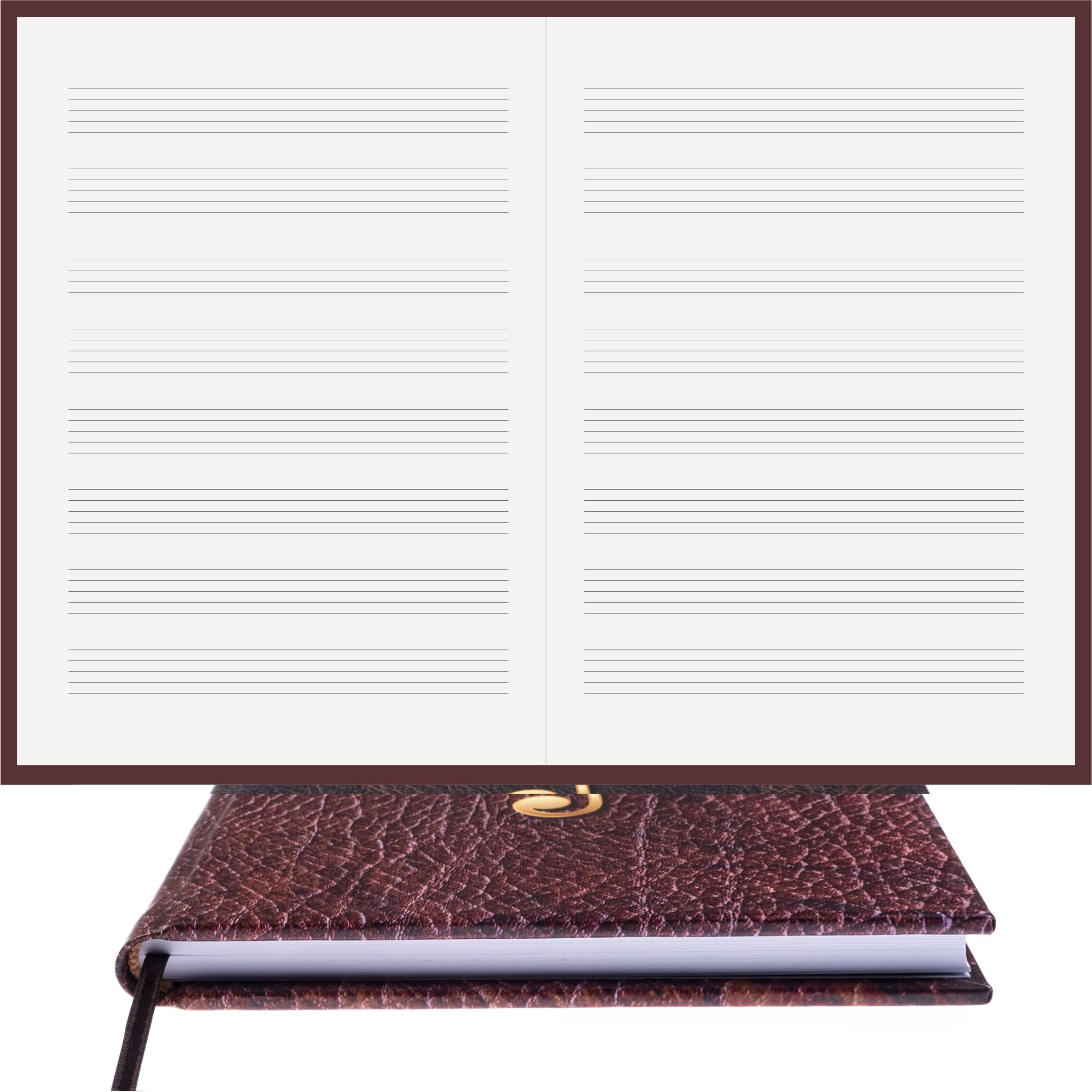 Müzik Nota Defteri Anahtarsız Nota Kağıdı – Kuşe Kağıt Ciltli Defter