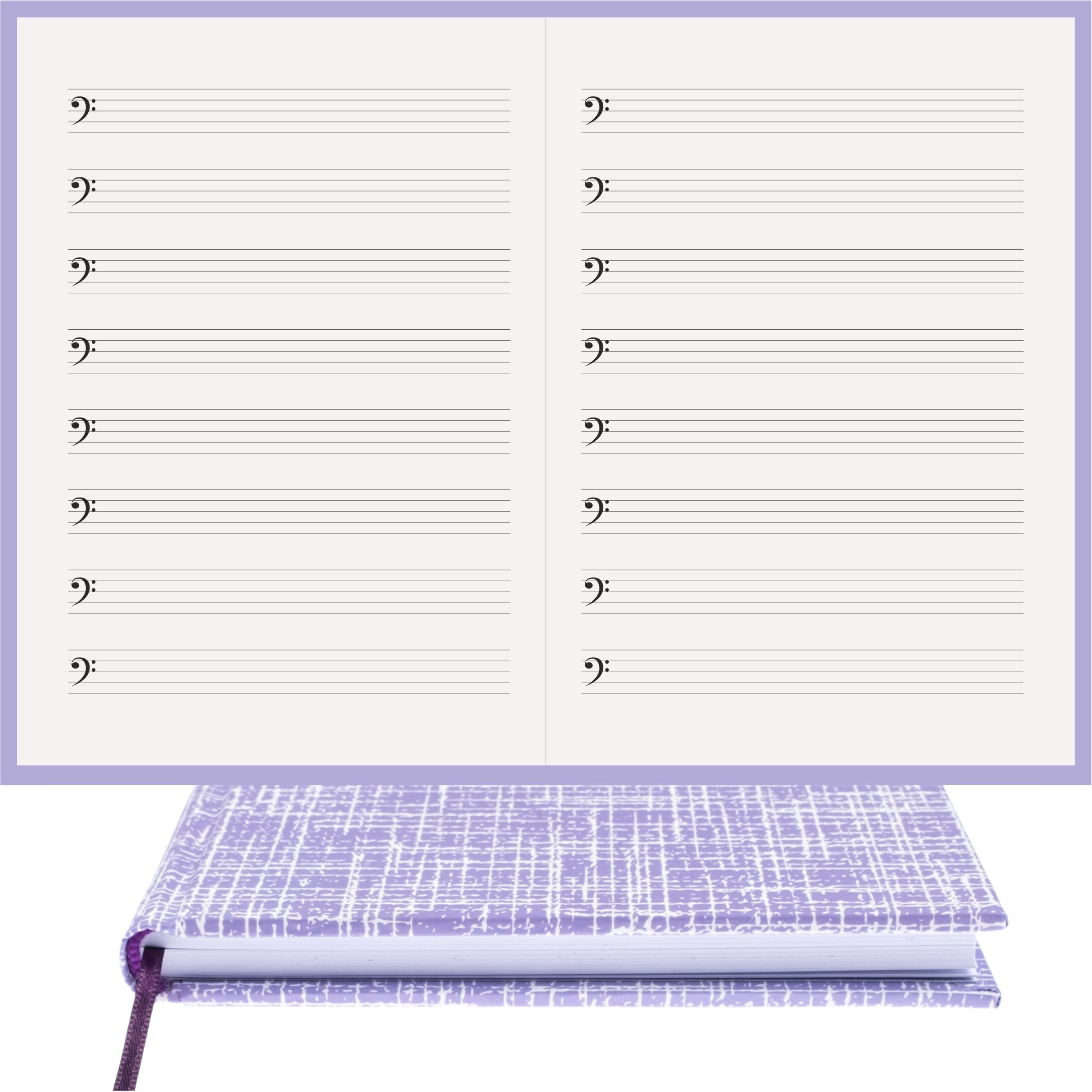 Müzik Defteri Fa Anahtarlı Nota Kağıdı – Kuşe Kağıt Ciltli