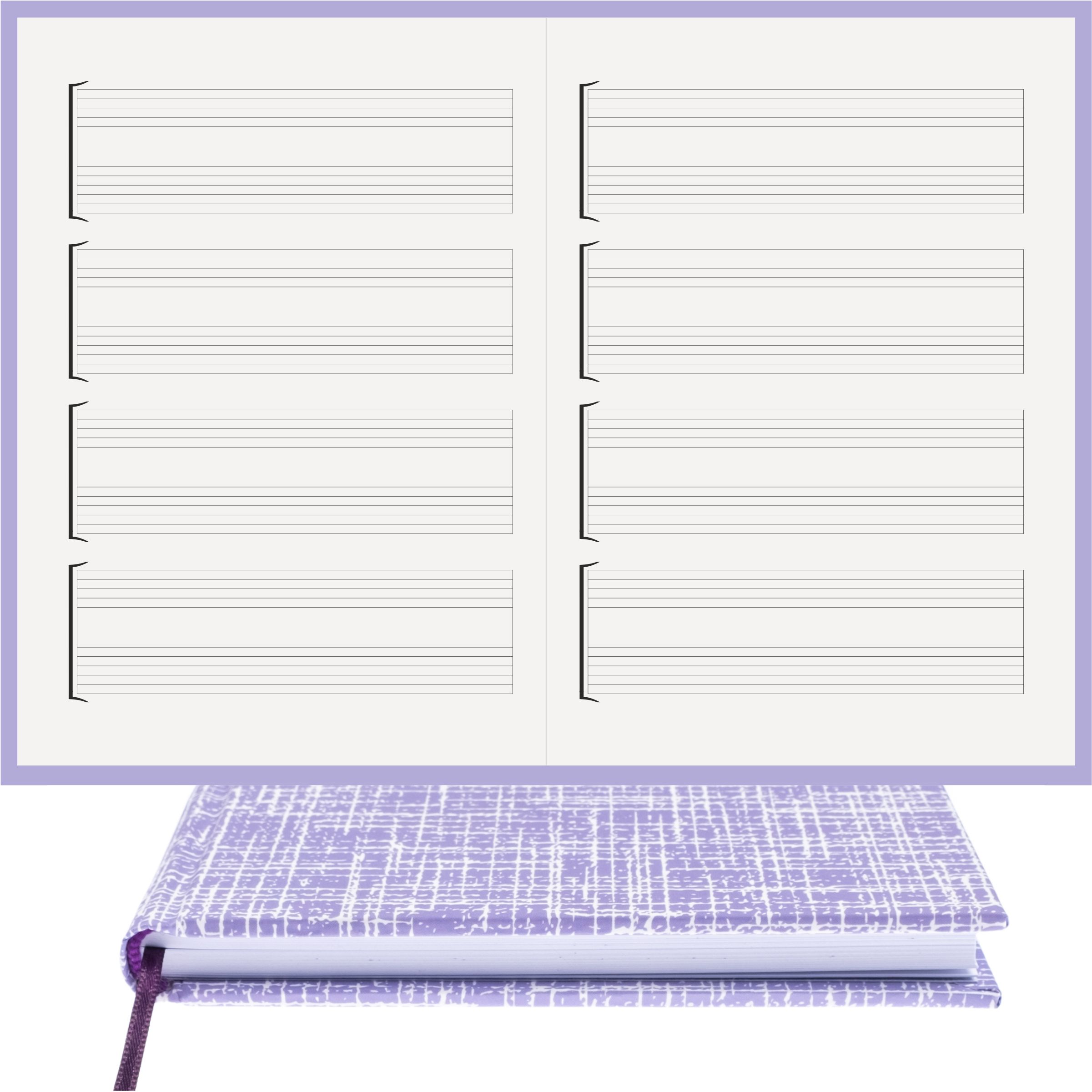 Gitar Nota Defteri Anahtarsız Tırnaklı Nota Kağıdı – Kuşe Kağıt Ciltli