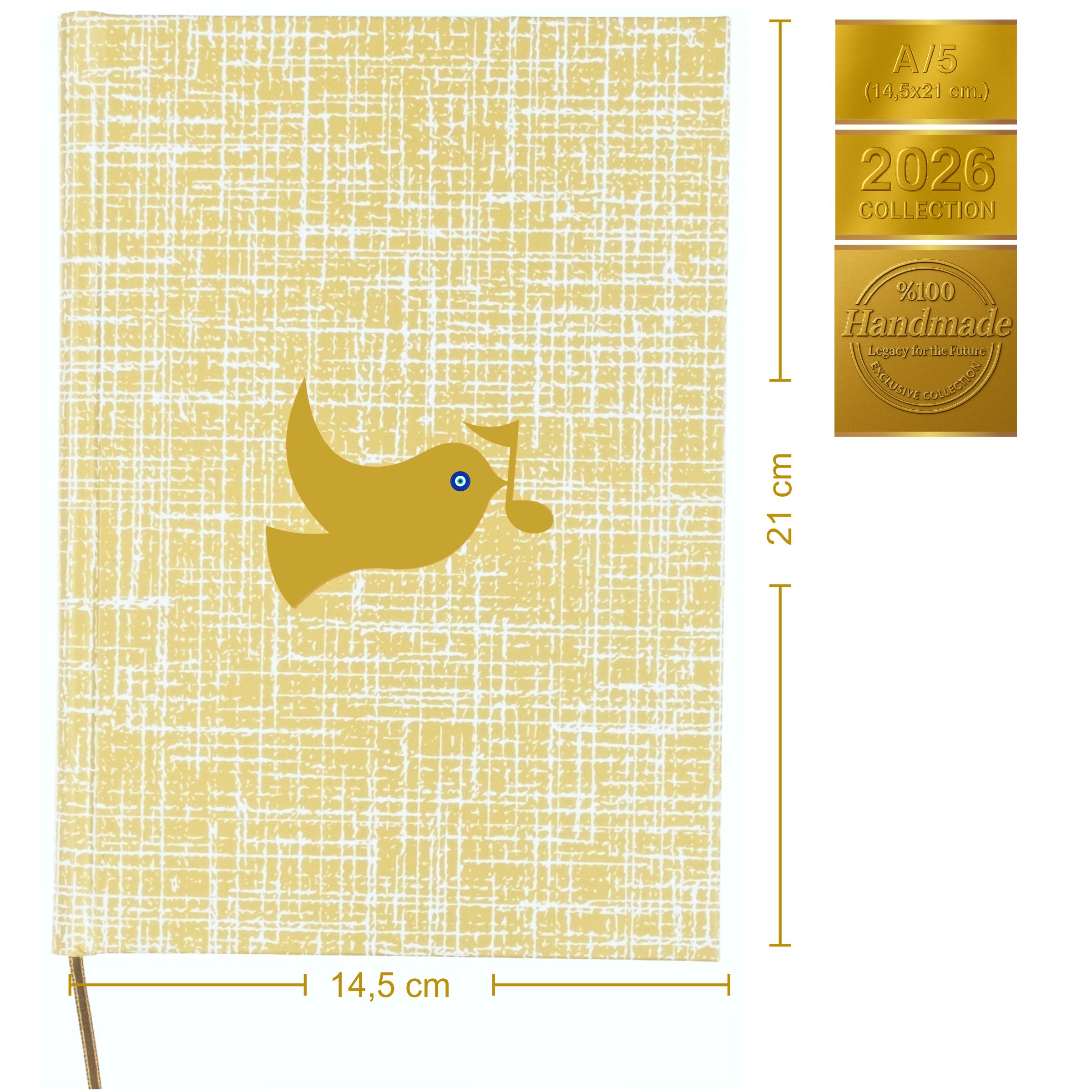 Gitar Müzik Nota Defteri Soll ve Tab Anahtarlı Nota Kağıdı  – Kuşe Kağıt Ciltli