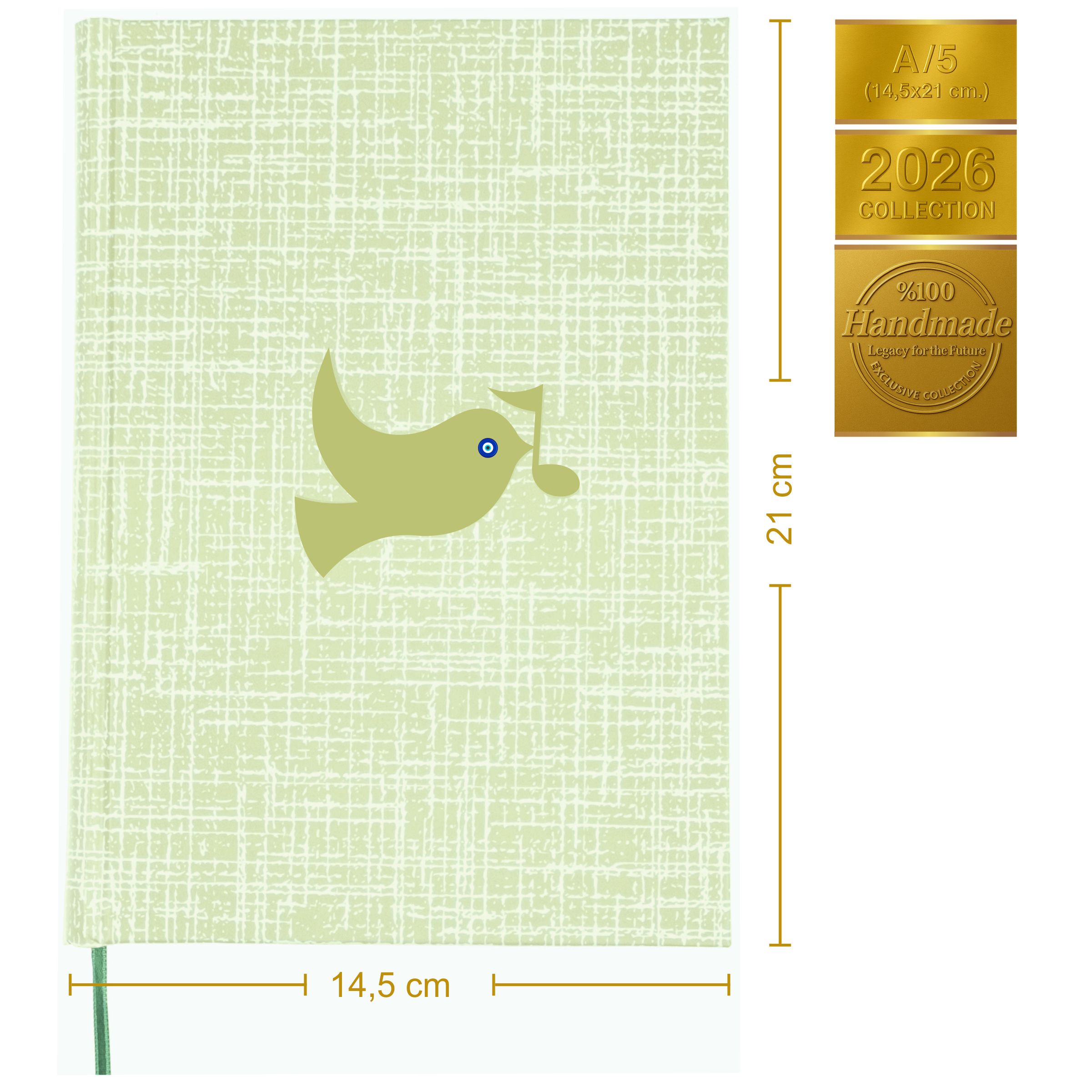 Gitar Müzik Nota Defteri Soll ve Tab Anahtarlı Nota Kağıdı  – Kuşe Kağıt Ciltli