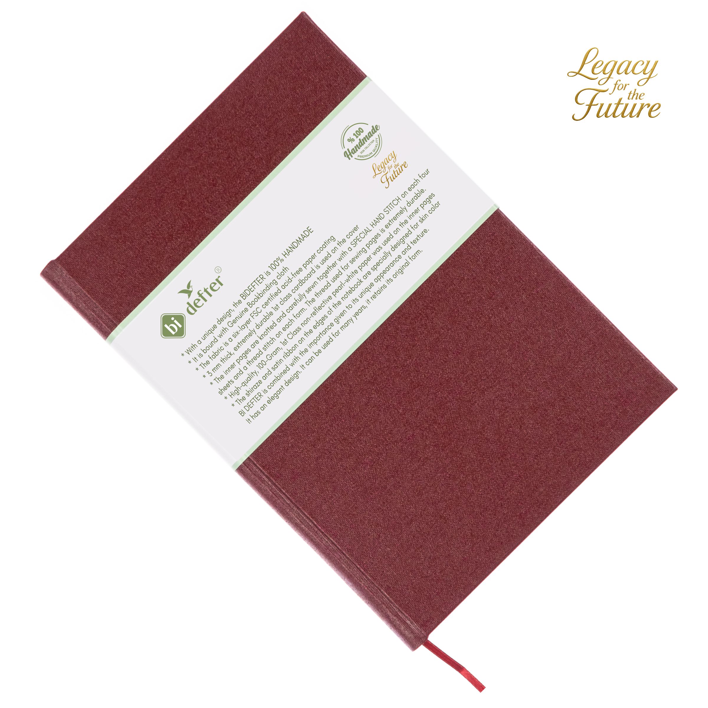 Gitar Müzik Nota Defteri Soll ve Tab Anahtarlı Nota Kağıdı - Hakiki Cilt Bezi Ciltli