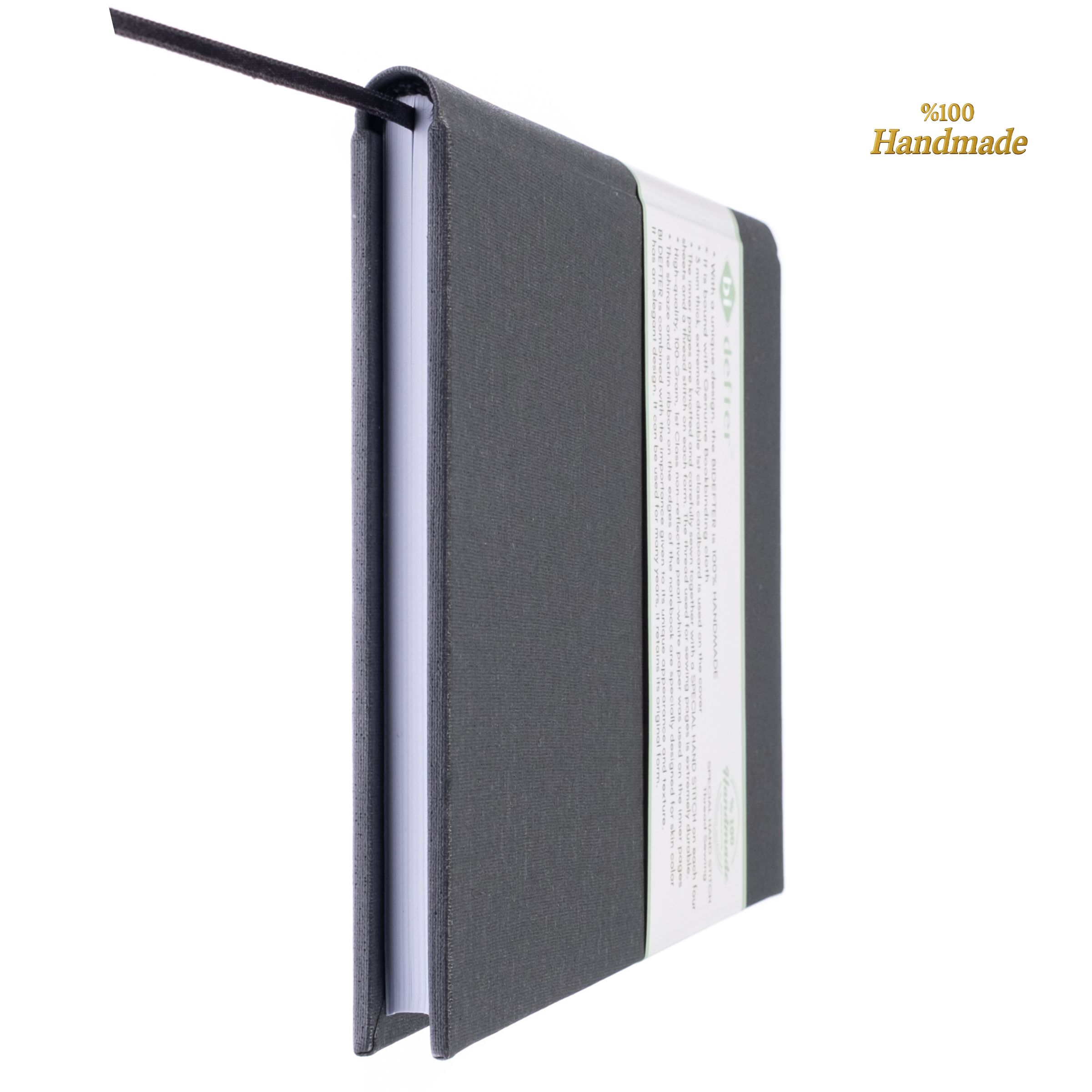 Gitar Müzik Nota Defteri Soll ve Tab Anahtarlı Nota Kağıdı - Hakiki Cilt Bezi Ciltli