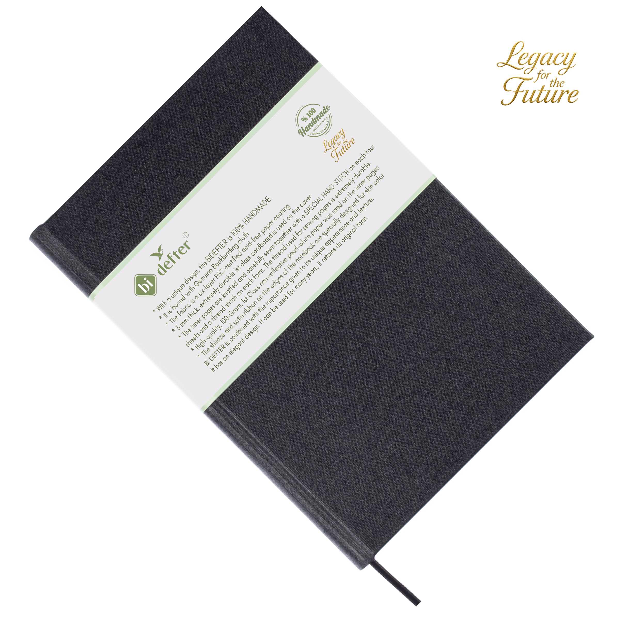 Gitar Müzik Nota Defteri Soll ve Tab Anahtarlı Nota Kağıdı - Hakiki Cilt Bezi Ciltli