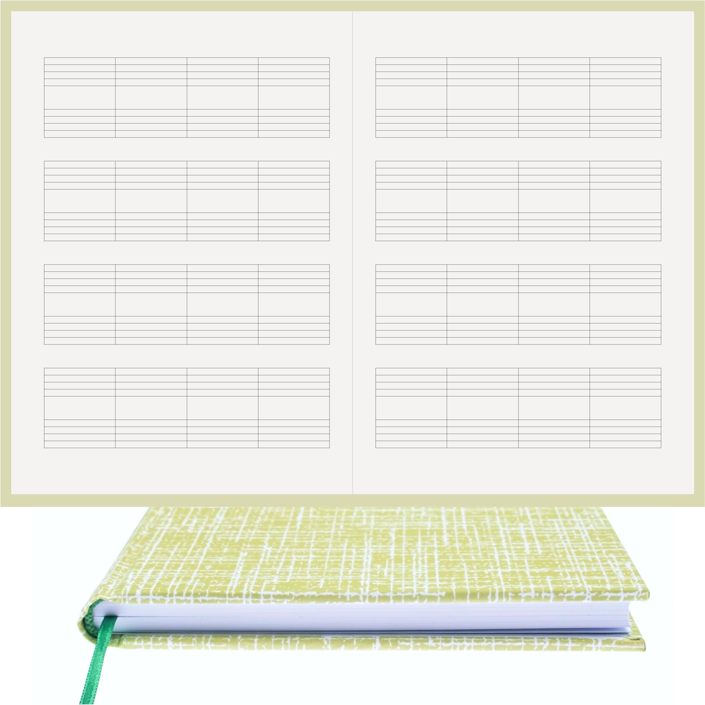 Piyano Müzik Nota Defteri Anahtarsız Nota Kağıdı – Kuşe Kağıt Ciltli