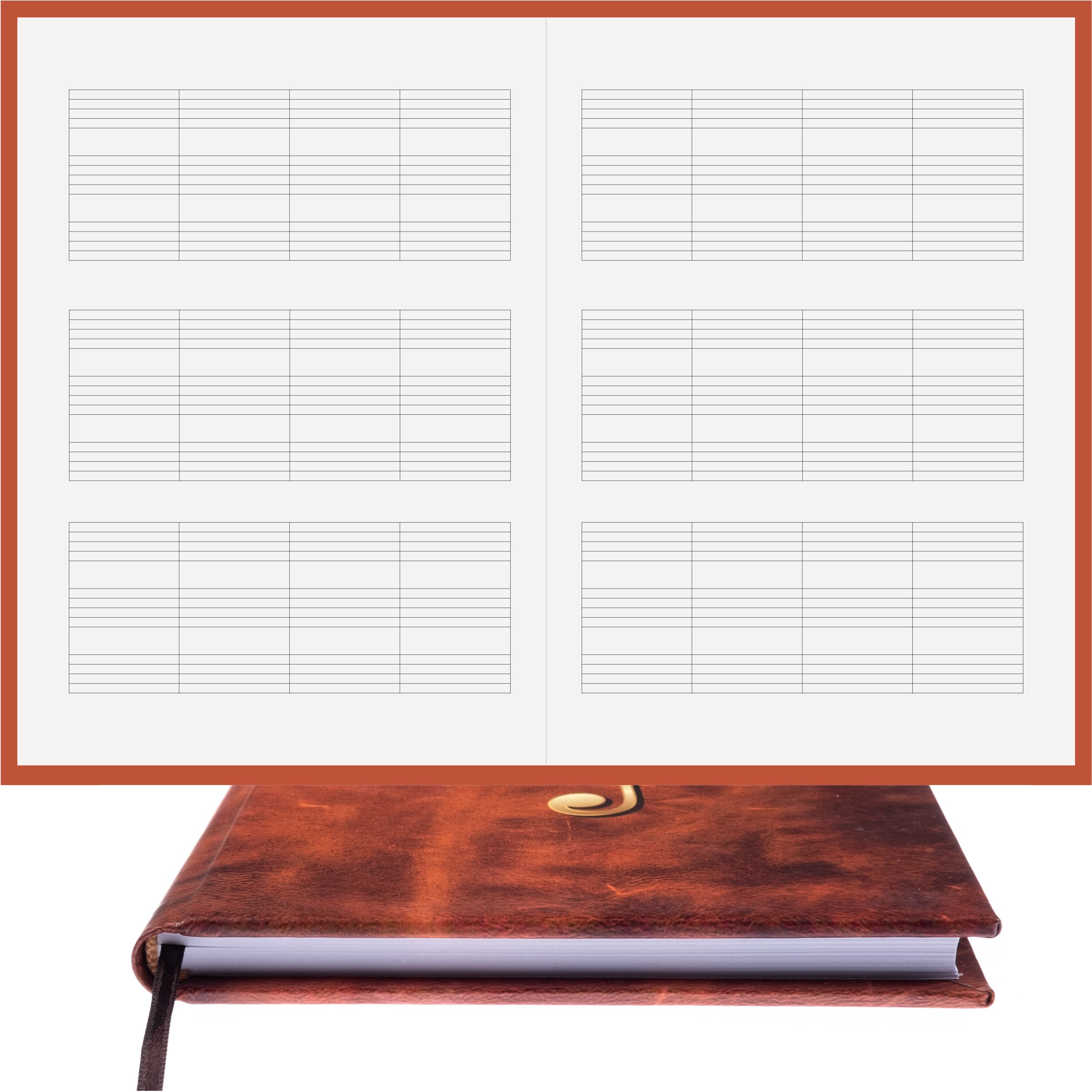 Piyano Müzik Nota Defteri - Üçlü Sistem Kesik Çizgili – Kuşe Kağıt Ciltli