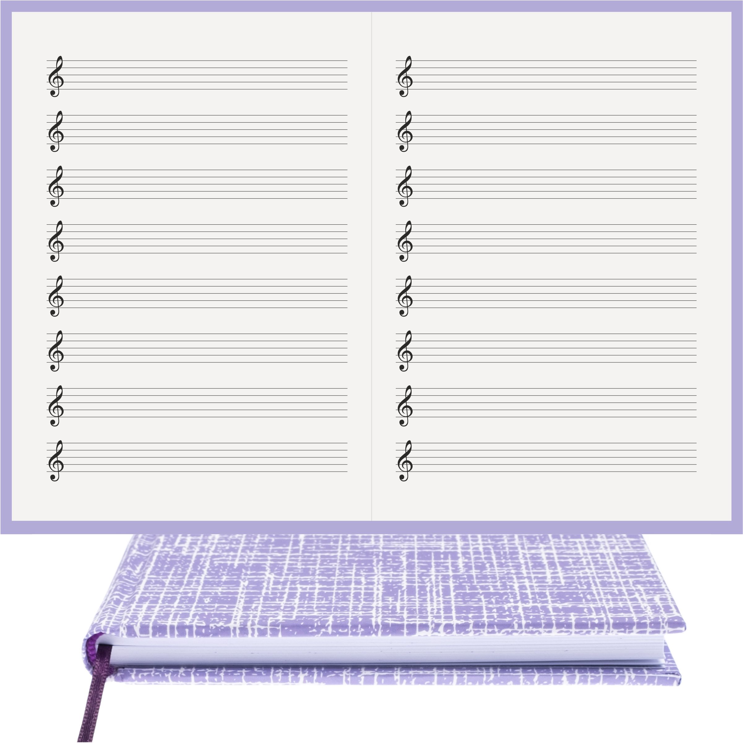 Müzik Defteri Sol Anahtarlı Nota Kağıdı – Kuşe Kağıt Ciltli