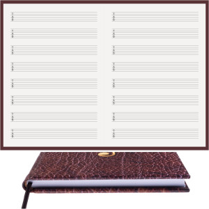 Gitar Nota Defteri - (A/5) Tab Anahtarlı 6 Basamaklı
