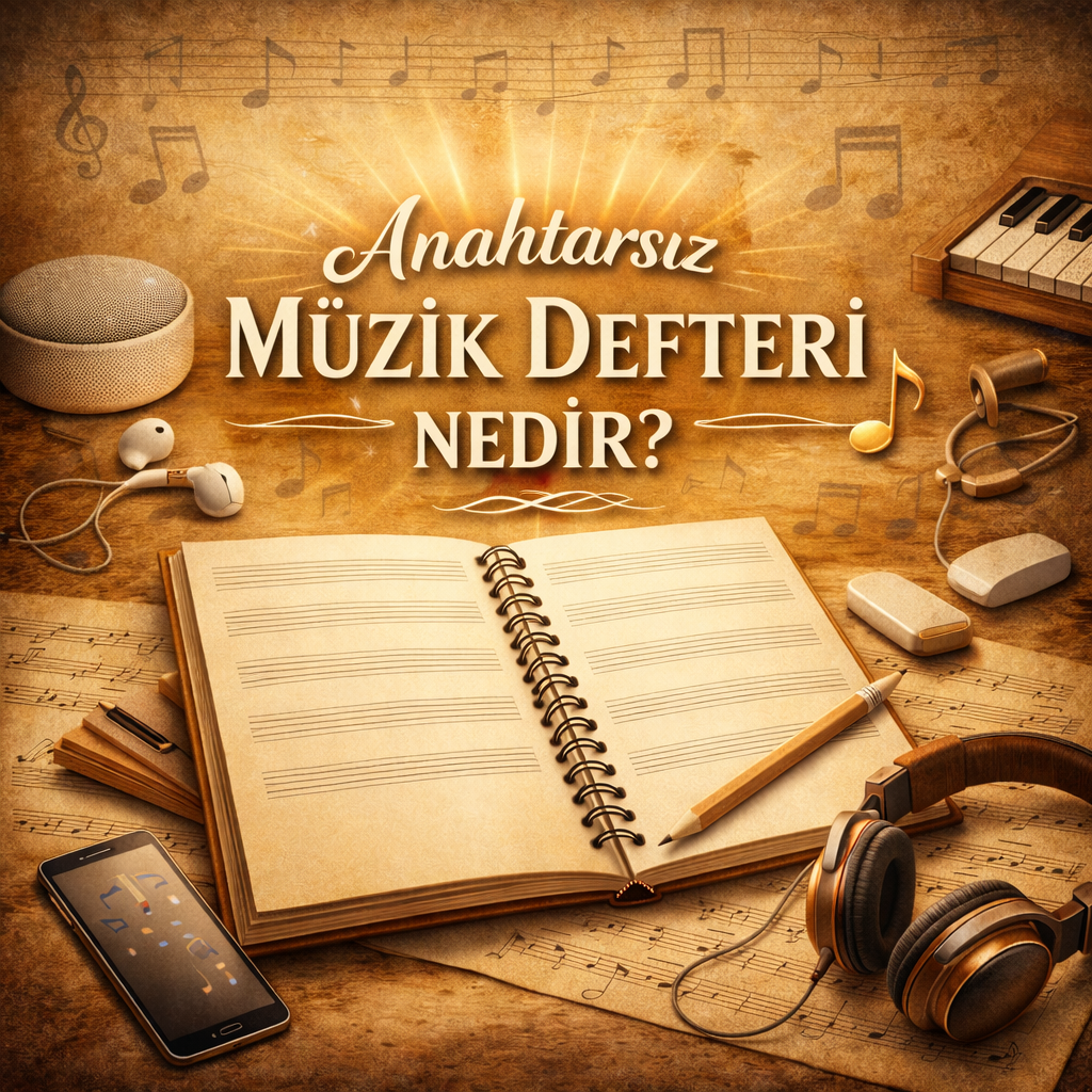 Anahtarsız Müzik Defteri Nedir? Özgür Yazım, Yaratıcı Alan ve Müziğin Saf Hâli